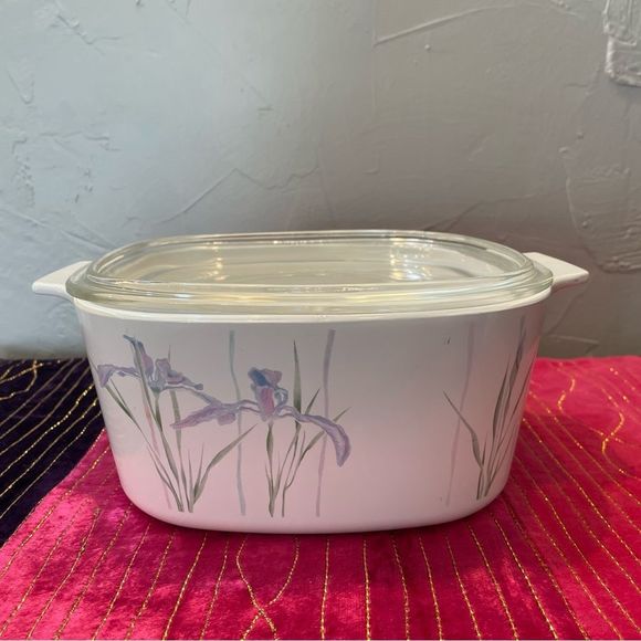Rival/Corning Ware Crockpot Casserole Dish 3Quart Shadow Iris - Picture 3 of 13